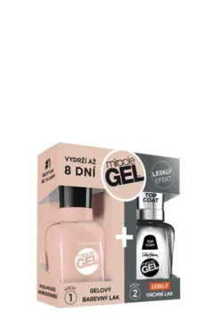 Lak na nehty Miracle gel 187 Sheer Happiness + Top Coat