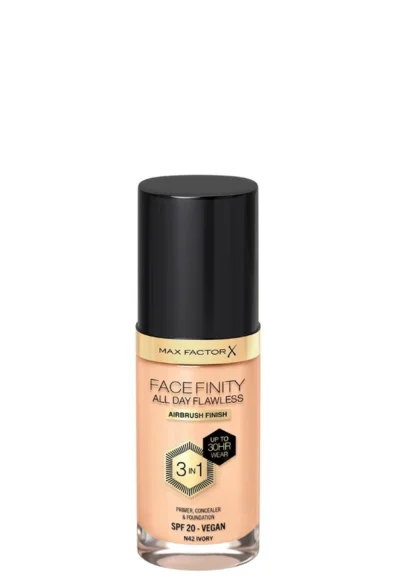 Facefinity All day Flawless 3v1 make-up, 042 Ivory