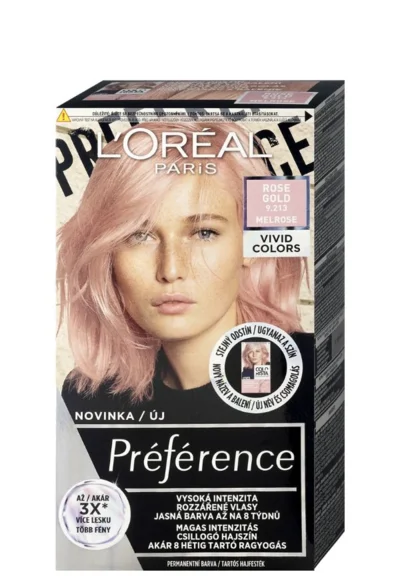 Préference Vivid Colors barva na vlasy 9.213 Rose Gold